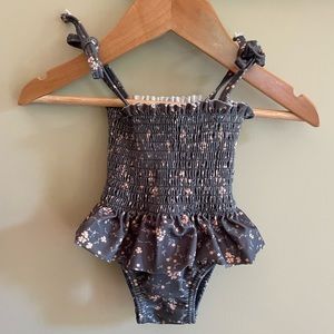 Rylee + Cru Smocked One Piece Swimsuit